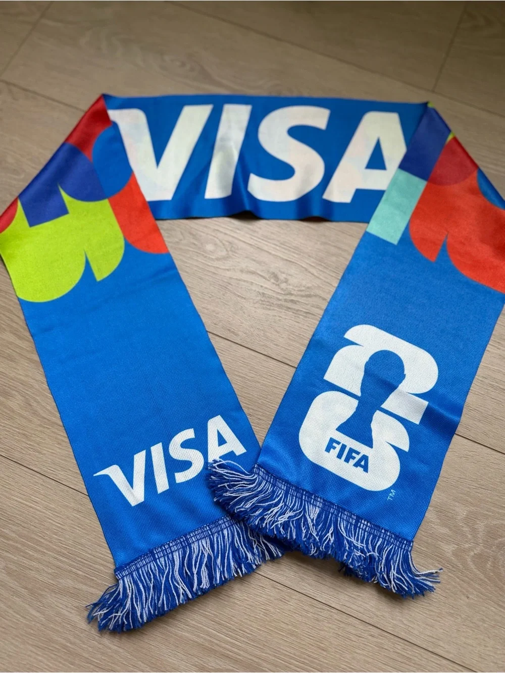 FIFA World Cup 2026 Official Scarf Blue Multicolor NEW